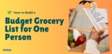 How to Build a Budget Grocery List for One Person